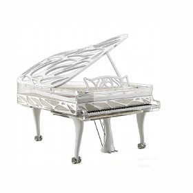 2026 NEW Design Luxury Acrylic White Crystal Artist Grand Mechanical Piano with Autoplayer System
