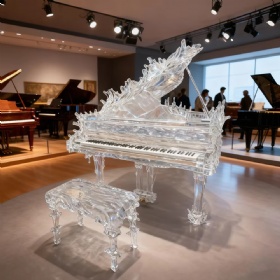 Best Seller Music Instruments Transparent Acoustic Mechanical Acrylic Crystal Piano with Kinds Designs
